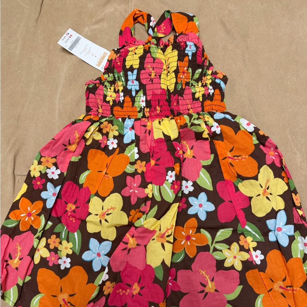 Gymboree Colorful Floral Dress with Smocking